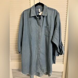 Woman’s L/S Blue Denim Shirt